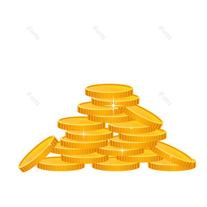 金币图片,宝藏元素,礼物PNG,金色免抠素材